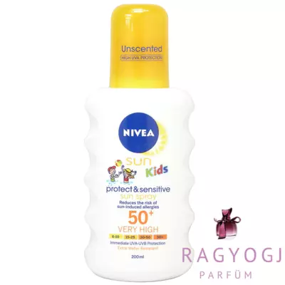 Nivea - Sun Kids Protect & Sensitive Sun Spray SPF50+ (200ml) - Napozó spray gyerekeknek